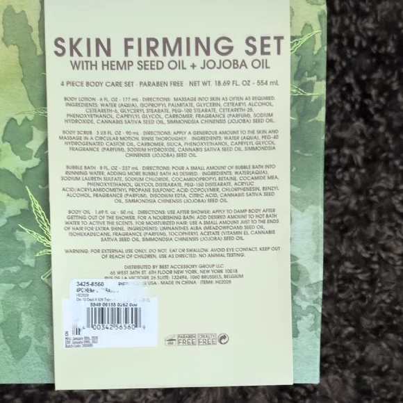 Skin Firming Set with Hemp Seed Oil & Jojoba Oil - Picture 3 of 4